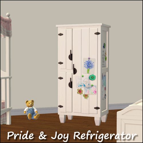 The Pride &amp; Joy Refrigerator from the Sims 3 store world, Aurora Skies, is available for dow