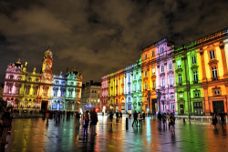 myampgoesto11:  Fête des Lumières 2012, Lyon The Festival of Lights in Lyon, France expresses gratitude toward Mary, mother of Jesus on December 8 of each year. This uniquely Lyonnaise tradition dictates that every house place candles along the outsides