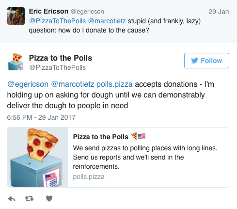 styro: micdotcom:  Donating pizza to protests can fuel the resistance — this group wants to ma