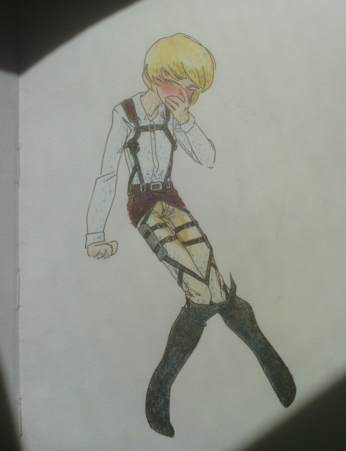 killuapika: train of thought: so i have painted this picture of armin w/ omo for the kinkmeme but i 