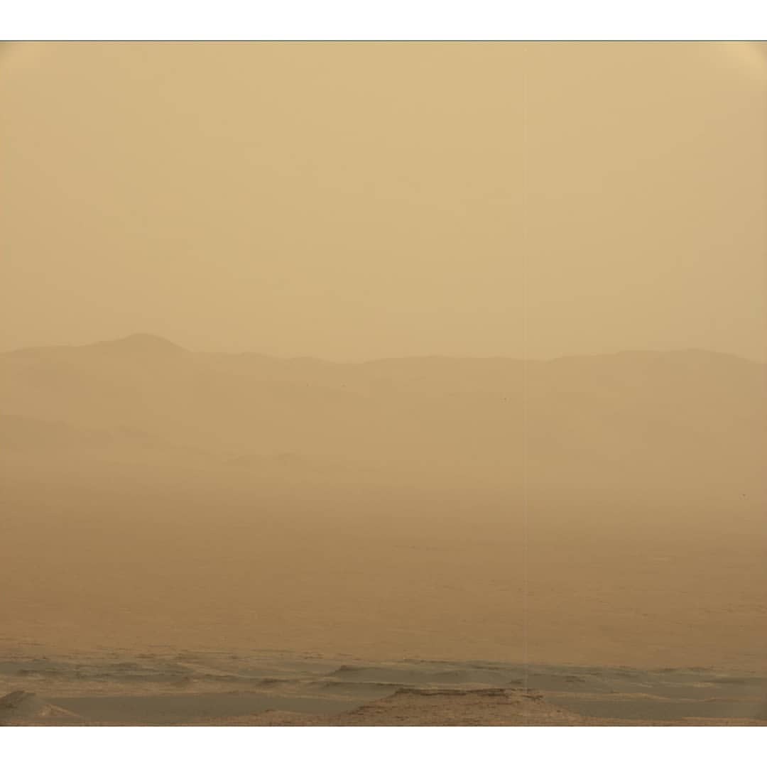 Dusty With a Chance of Dust   Image Credit: NASA, JPL-Caltech, MSSS, Curiosity Mars