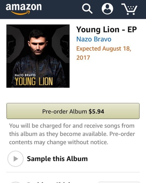 Preorder also available on #Amazon If you preorder on #iTunes you will get one of my new tracks inst