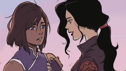 mistysuttonremade:korra &amp; asami, turf wars issue no.1