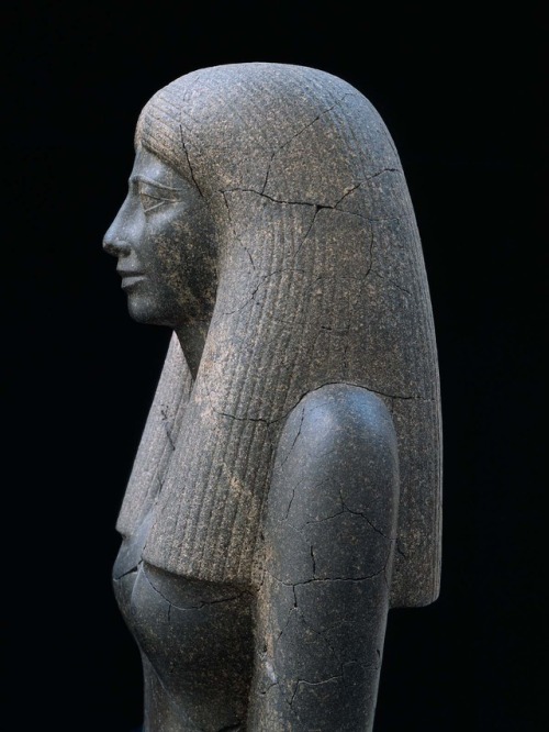 theancientwayoflife:~ Statue of Lady Sennuwy.Culture: EgyptianPeriod: Middle Kingdom, 12th Dynasty, 