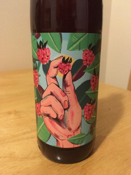 I got to draw a beer label for Breakside Brewery’s #morefriendsmorememories raspberry sour bee