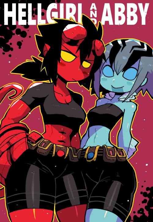 kaiyeti:  rariatoo:  my art style “Hellgirl” and “Abby”   I love them!!