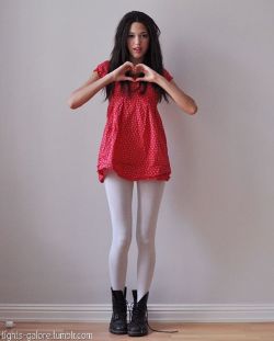 I Love Wearing White Tights!