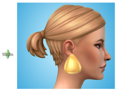 “Jasmine; Hair & earrings! There are two earrings. One specifically for the hair that is placed at the sim’s cheek and one that is placed correctly on the ear for use with other hairs. The “cheek” earring will fit the hair.
”
Download...