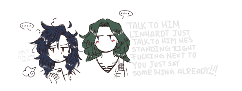 shout out to felix/linhardt one sided crush fans out there