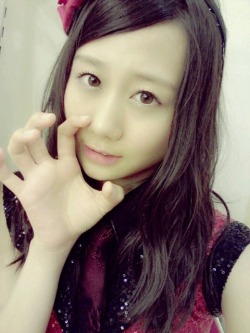 akibeya:  (珍しい姿♯古畑奈和｜SKE48オフィシャルブログ Powered by Amebaから) 古畑奈和