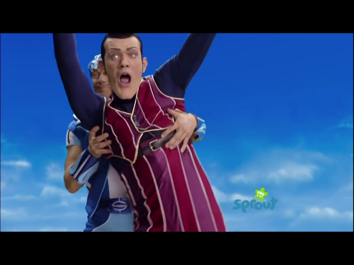 Here is a photoset of Sportacus casually grabbing Robbie by the tiddies and forcing him into astral 