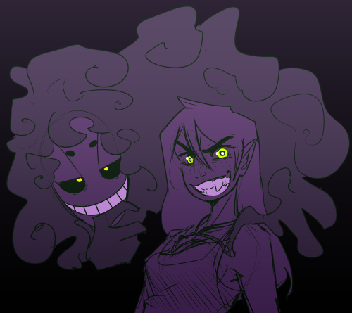 slightly-gay-pogohammer: self indulgent art wtih aaravi with Big Teeth yes