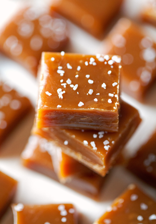 do-not-touch-my-food:  Chewy Salted Caramels