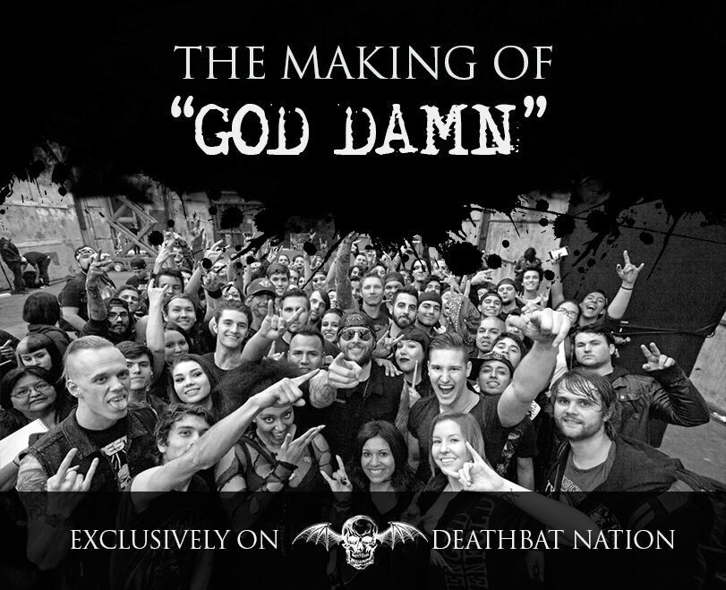 The “God Damn” music video was charged with energy from our fans. Come with us behind the scenes now - Available for only ONE DAY on Deathbat Nation - because it’s your fucking fan club!