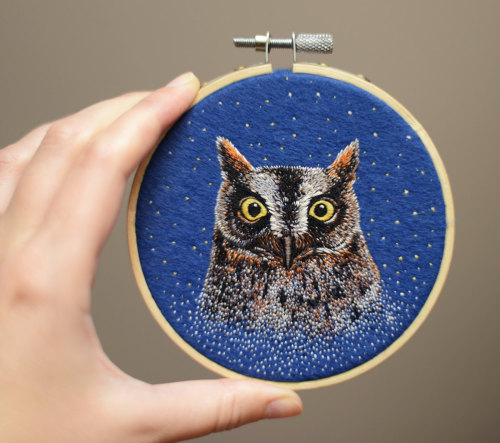 shinyfabulousdarling:  abi2sweetly:  sosuperawesome:  Embroidery by cOnieco on Etsy • So Super Aweso