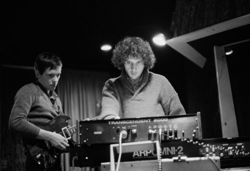 furtho:Bernard Sumner and Martin Hannett in the studio recording Joy Division’s These Days, 1980 (vi