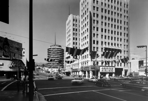 Hollywood and Vine, Los Angeles, 1961. 