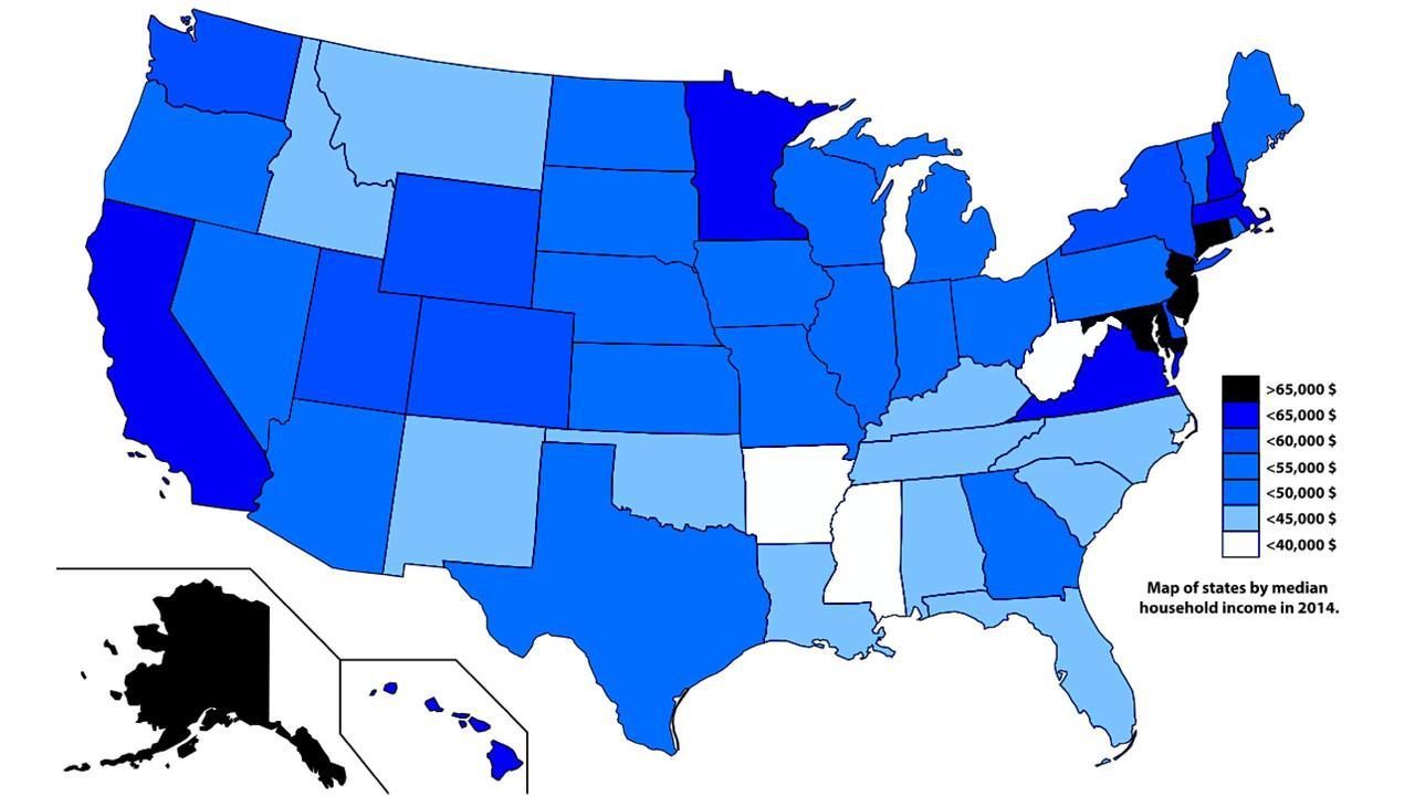 Average in each State. Maps on the Web
