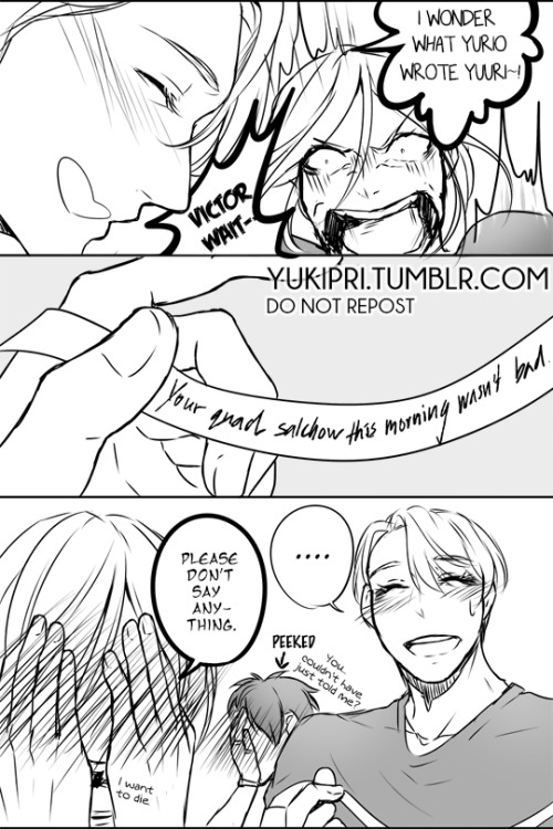 yukipri:  yukipri:  YURI ON ICE x BANANA FISH (ep 3) PARODY Feat. Russian Sandwich (Victor x Yuuri x older!Yurio OT3 <3) Because it’s too easy to overlap Ash and Yurio, but the latter still isn’t quite ready for this particular move ^ ^;;; Luckily