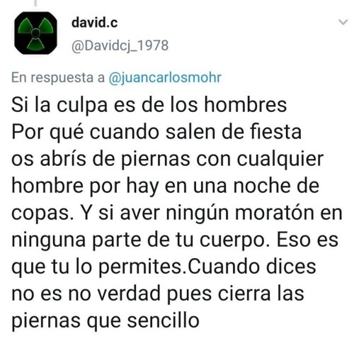   Y que esto vote&hellip;Machus analfabetus hispanicús, que además de justificar una violación, trata a las mujeres de putas y borrachas.  