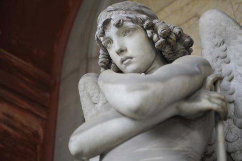 wanderlusteurope:Obsessed with this angel statue by sculptor Giulio Monteverde at Stagliano Cemetery