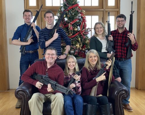 “Pls. Santa, bring ammo!”Congressman Thomas Massie’s (Ky-R) and his familie’s Christmas wish.The U.S