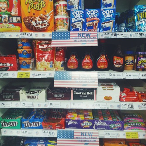 ceedling:  Tesco’s American Range = temporary cure for homesickness  I miss Tesco 