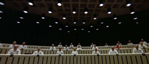 In the fillming of George Luca’ debut film, the 1971 dystopian science fiction movie THX 1183, they 