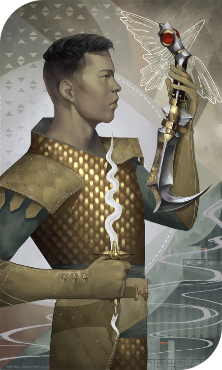 Lights in the Shadow The commission card for @koreanragedemon Dragon Age Inquisition | Inquisitor Ju