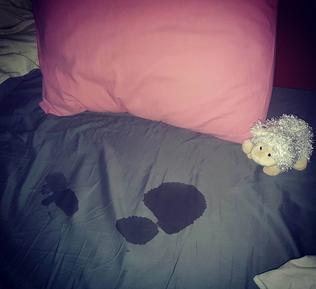 Uh oh&hellip;. I wet my bed a little&hellip;.   #abdl #abdlgirls #emmaabdlgirl