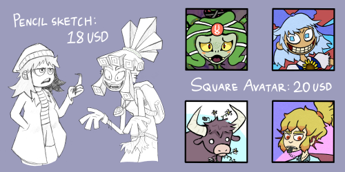 hutiaweta:I’m now open for commissions! Help a weird little creature get by. If you’re interested, c