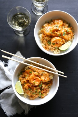 fattributes:  Thai Shrimp Scampi Quinoa Bowls