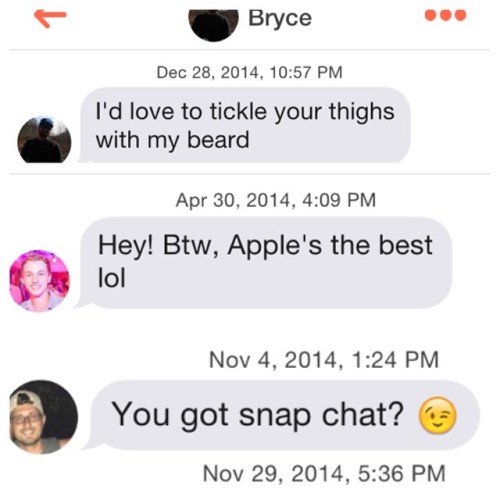 If you’re single Tinder is the funniest thing in the world 😭 #beardlove #heyyougot #kik #Tinder #tinderfails #apple