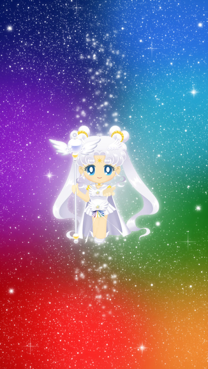 crystalmoonxo: Sailor Cosmos mobile wallpapers! (Transparent PNGs by SailorSoapbox)