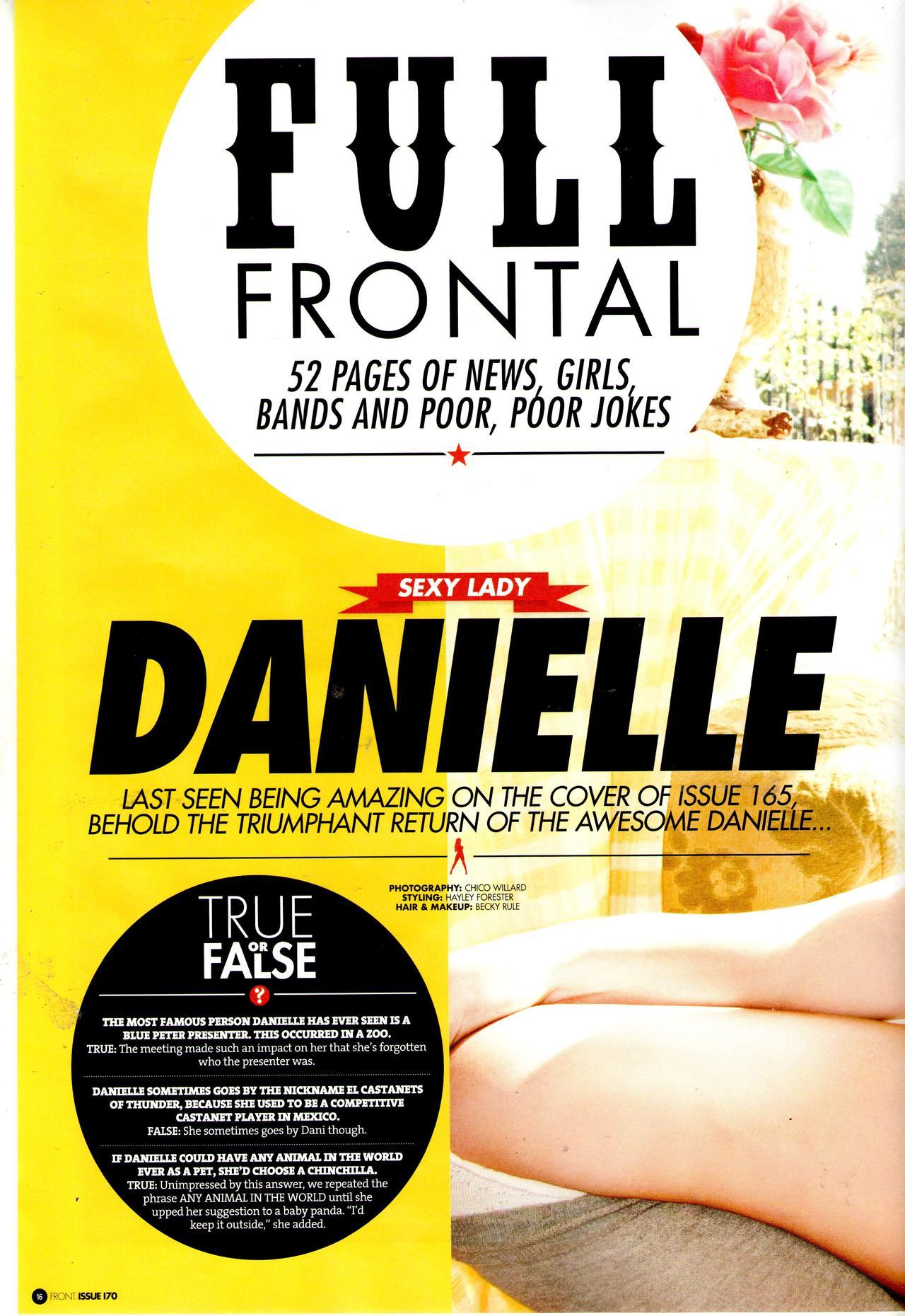 FRONT MAGAZINE Â : DANIELLE SHARP (Angleterre/England)Danielle Sharp on the web: