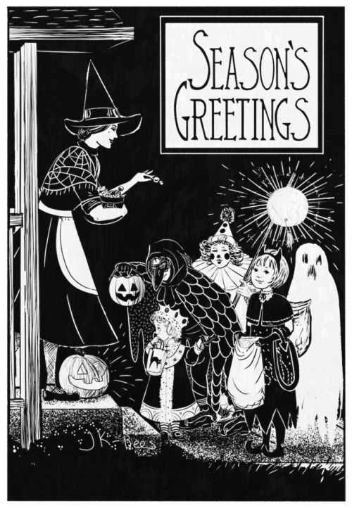 Season’s Greetings #1: Trick or treat!I wanted old fashion spooky greeting cards so you all ge