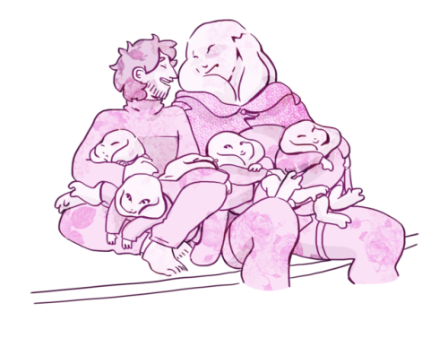 saltysalmonella:Anyway they get married and adopt pastel space frog babies.