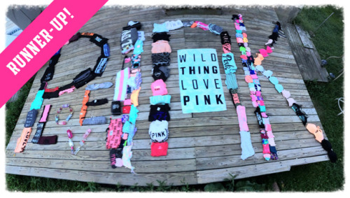 This is one crazy PINK fan! Congrats to our runner-up winners! Check out this one and other crazy-aw