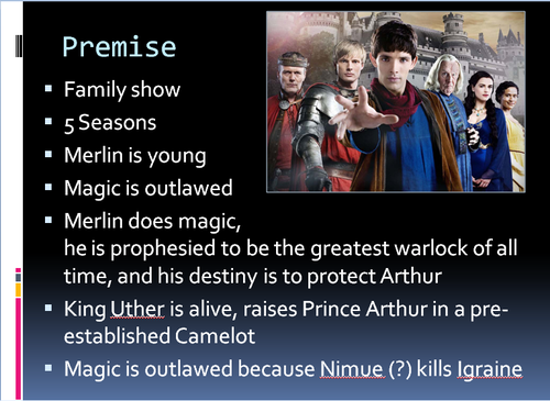 My Powerpoint presentation on Merlin for my grad-level medieval literature seminar on “The Eng