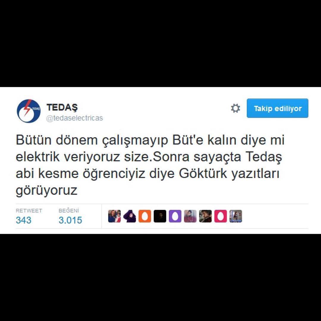 TEDAŞ
@tedaselectricas
Taki...