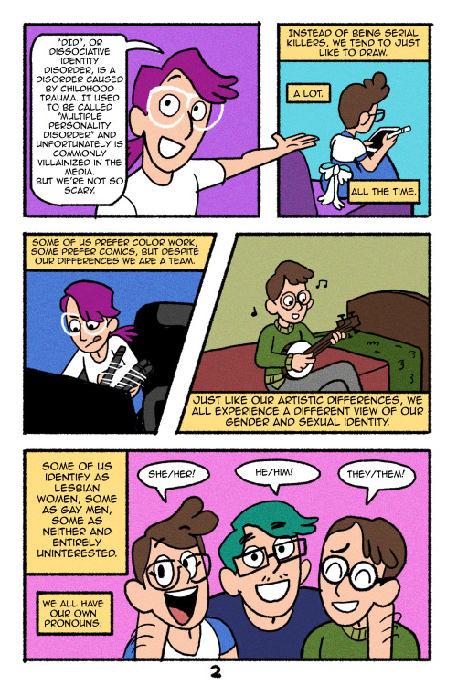 zakeno:A lil personal comic about my experience of gender and DID. The TL;DR of this comic is that I