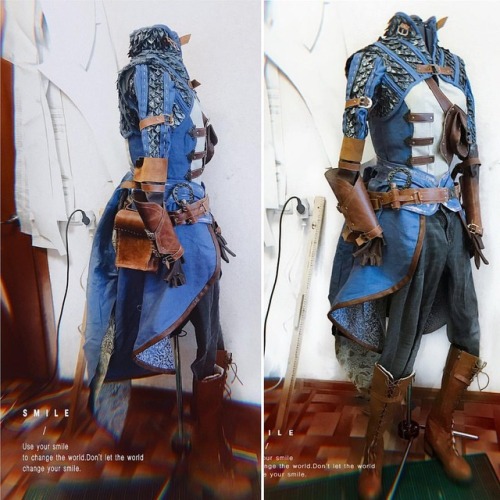 My Dragon Age Inquisition Grey Warden mage armor. Natural linen, very expensive jacquard, genuine le