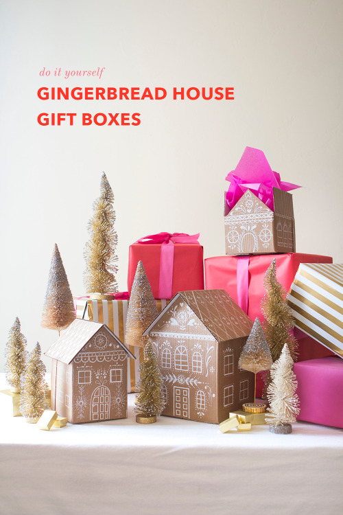 sew-much-to-do:DIY Gingerbread Gift Boxes✖✖✖✖✖✖✖✖sew-much-to-do: a visual collection of sewing tutor