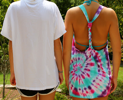 DIY Tie-Dye Swimsuit Cover-up adventuresofamiddlesister.blogspot.com/2012/07/diy-tie-dye-swim