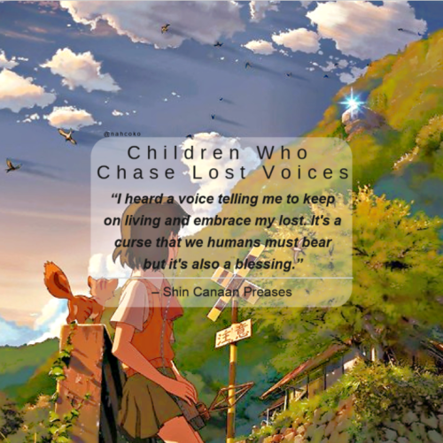 nahcoko: nahcoko:makoto shinkai’s movies + favorite quotes