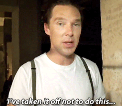 ladyavenal:  luciawestwick:  Benedict Cumberbatch at men’s fashion week in London, 2012.  That’s just you, honey 