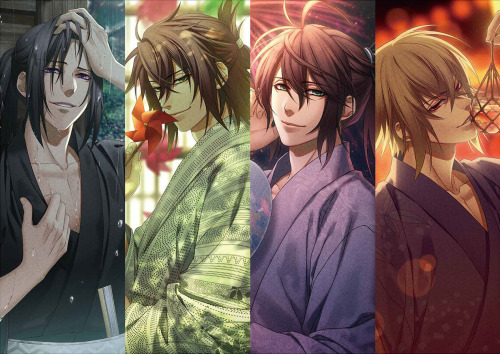 kumoriyami-xiuzhen:Hakuoki Tsukikage no Shou images from 薄桜鬼 真改 月影ノ抄/銀星ノ抄 公式ビジュアルファンブック 月下星覧