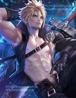 sakimichan:  Sexy male NSFW time of cloud