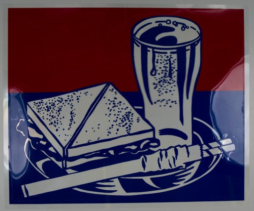 Sandwich and Soda, Roy Lichtenstein, 1964, Harvard Art Museums: PrintsHarvard Art Museums/Fogg Museu