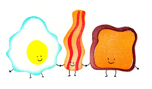 foodstamping:Bacon was lonely so i made him some friends! For the scribble nerds weekly challenge!YU